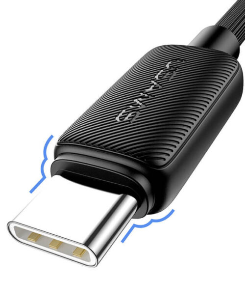 USAMS - KY Series - Type-C to Type-C - 60W Striped Charging & Data Cable - Image 2