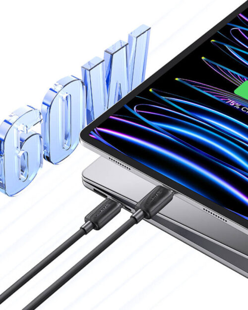 USAMS - KY Series - Type-C to Type-C - 60W Striped Charging & Data Cable - Image 9