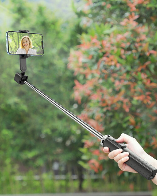 Hoco K18 Live Broadcast Wireless Tripod Selfie Stick - Image 5