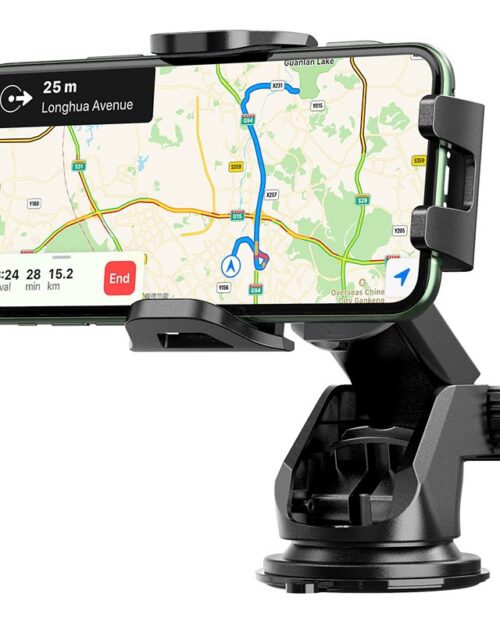 Hoco CA76 Touareg One-Touch Console In-Car Phone Holder Black - Image 2