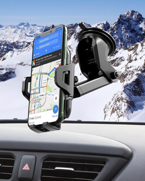 Hoco CA76 Touareg One-Touch Console In-Car Phone Holder Black - Image 3