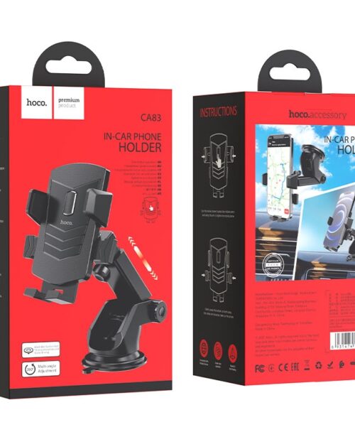 Hoco CA83 David One-Button Center Console Suction Dash Car Holder - Image 5