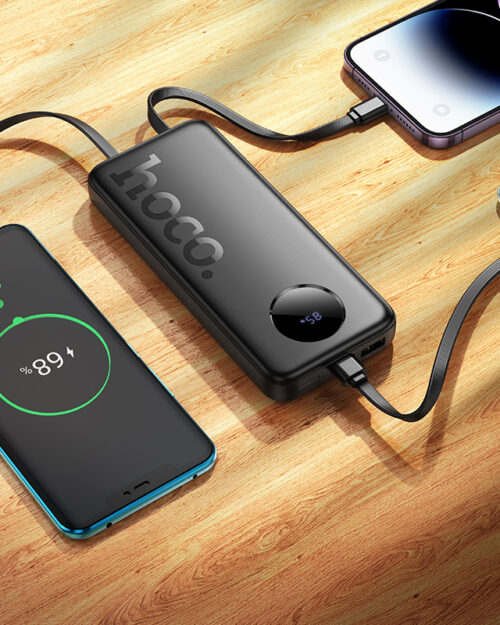 Hoco J132 Sabio 22.5W+PD20W Fully Compatible PowerBank with 3 Cables (10000mAh) - Image 5
