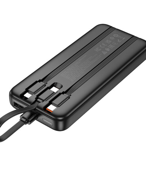Hoco J132 Sabio 22.5W+PD20W Fully Compatible PowerBank with 3 Cables (10000mAh) - Image 4