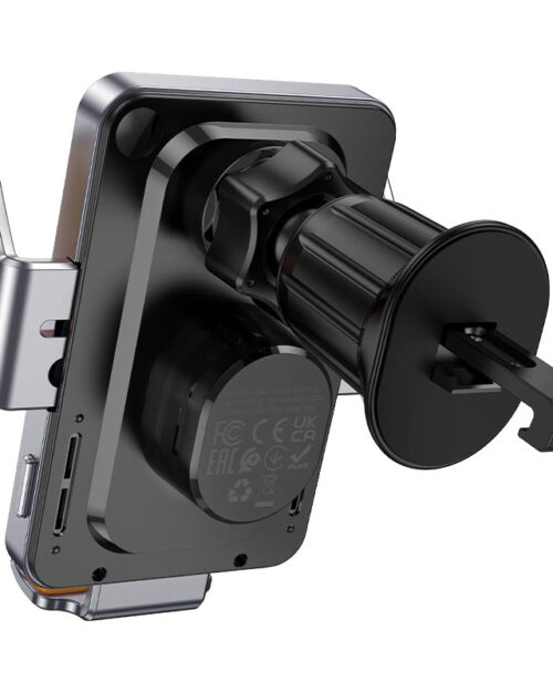 Hoco HW7 Core 15W Transparent Air-Vent Wireless Charging Phone Holder - Image 5