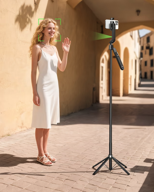 Hoco K32 Soporte 360 Degree Face Tracking Smart Live Broadcast Holder Selfie Stick - Image 7