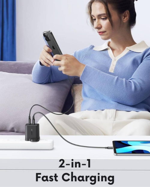 UGREEN 45304 Dual Port (Type-C & USB) 20W PD Power Adapter - Image 6