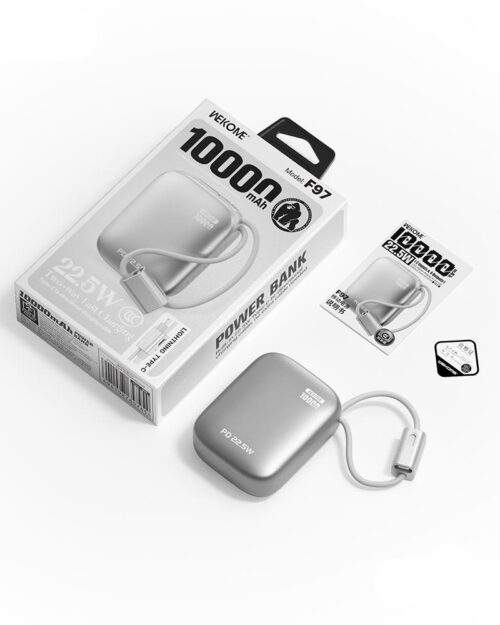 WEKOME F97 10000mAh Power Bank with Cables - Image 2