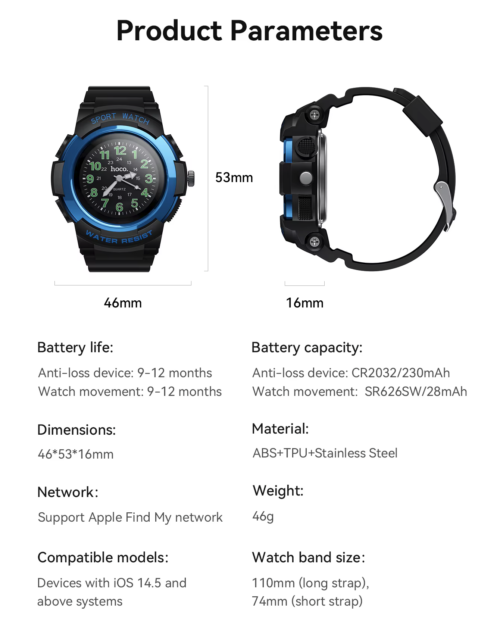 Hoco E112 Kids Quartz Anti-Lost Device Watch - Image 9