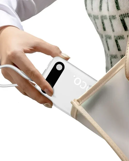 Hoco J171A Edge 22.5W+PD20W Power Bank with (Type-C & Lightning) Cables (20000mAh) - Image 4