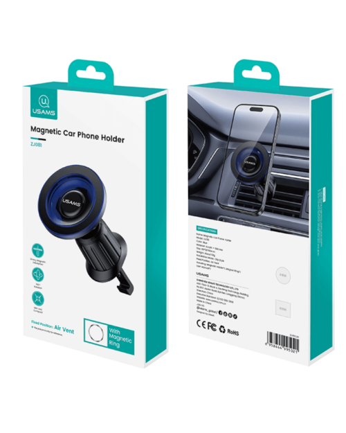 USAMS - Magnetic Car Phone Holder - ZJ081 - Blue - Image 7