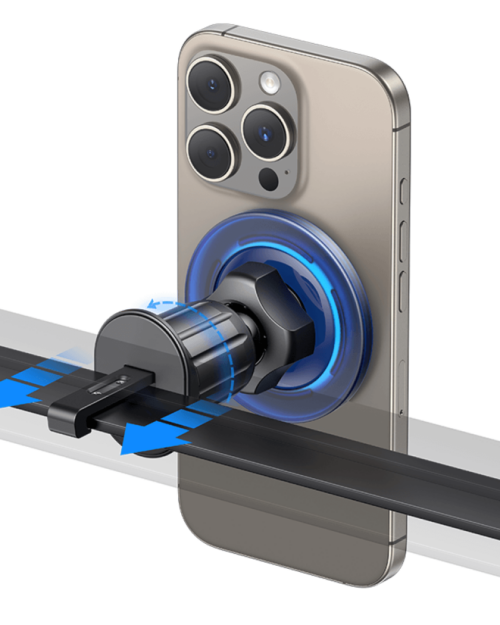 USAMS - Magnetic Car Phone Holder - ZJ081 - Blue - Image 5